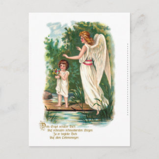 Carte Postale Schutzengel am Steg