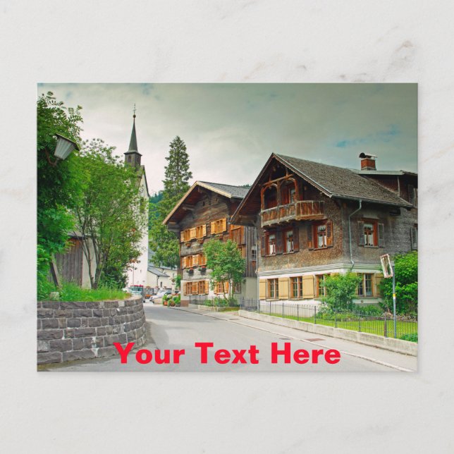 Carte Postale Schwarzenberg, Autriche (Devant)