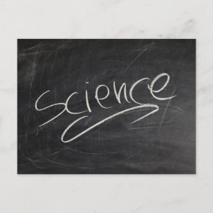 CARTE POSTALE SCIENCE BLACKBOARD CHALK ARRIÈRE - PLANS POSTCARD