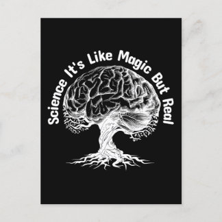 Carte Postale science c'est comme de la magie mais vrai