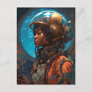 Carte Postale Science-fiction Femme noire Afrofuturisme