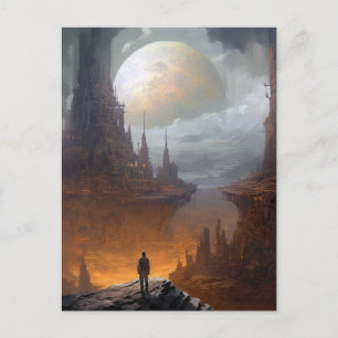 Carte Postale Science Fiction Ville Paysage Sci Fi