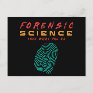 Carte Postale SCIENCE FORENSIQUE AIMEZ CE QUE VOUS FAITES- #labl