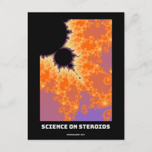 Carte Postale Science sur les stéroïdes Mandelbrot fractal - sci