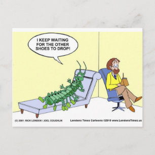 Carte Postale Scolopendre en thérapie Cadeaux drôles T-shirts Ta