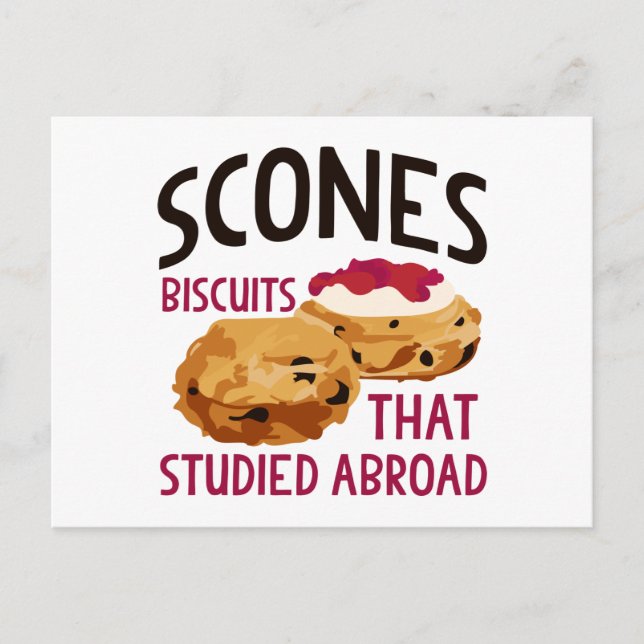 Carte Postale Scones (Devant)
