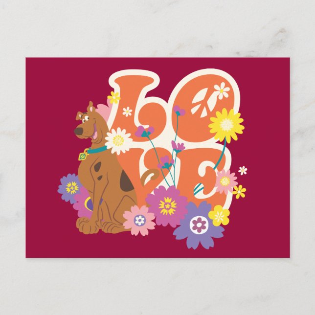 Carte Postale Scooby-Doo "Amour" (Devant)