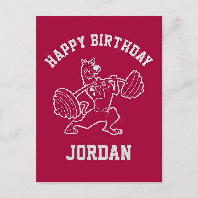 Carte Postale Scooby-Doo "Beachside Gymnasium" (Devant)