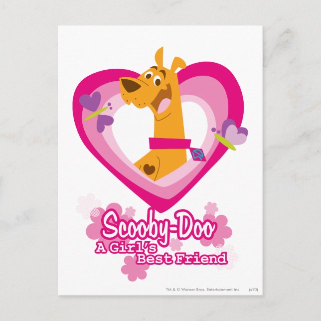Carte Postale Scooby-Doo La meilleure amie d'une fille (Devant)
