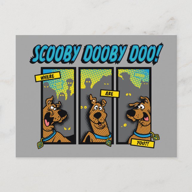 Carte Postale Scooby-Doo Where Are You Comic Panels (Devant)