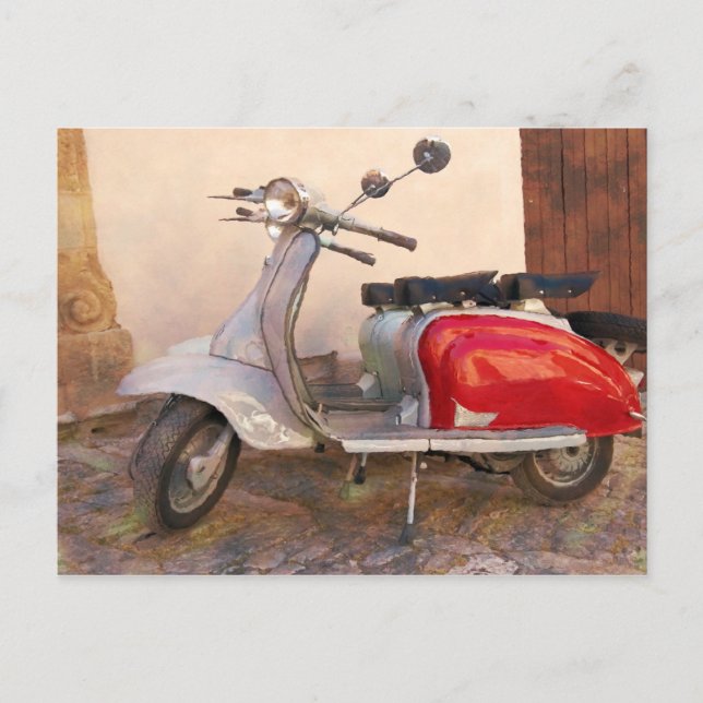 Carte Postale Scooter impressionnable (Devant)