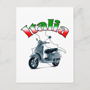 Carte Postale Scooter italien