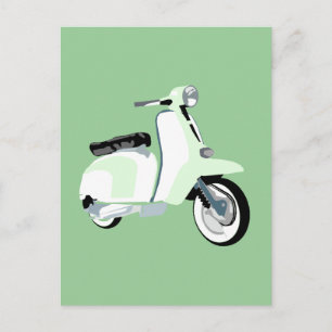 Carte Postale Scooter Sixties Mod