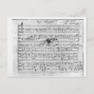 Carte Postale Score d'autographe pour le couvercle 'Trost'