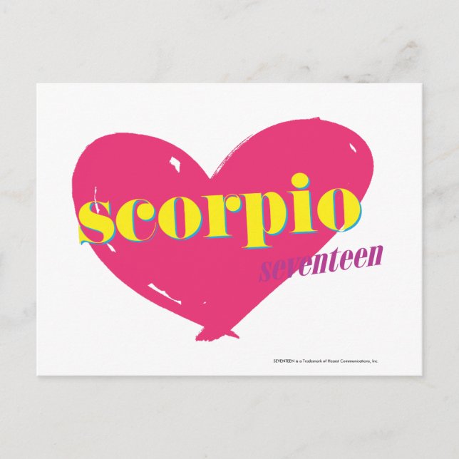 Carte Postale Scorpio (Devant)