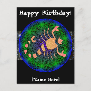 Carte postale Scorpio Anniversaire