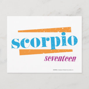 Carte Postale Scorpio Aqua