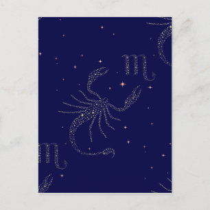 Carte Postale scorpio étoiles