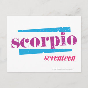 Carte Postale Scorpio violet