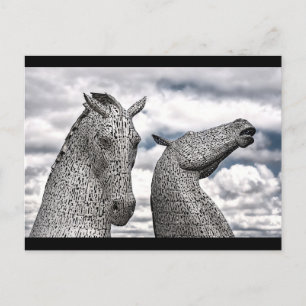 carte postale scotland kelpies