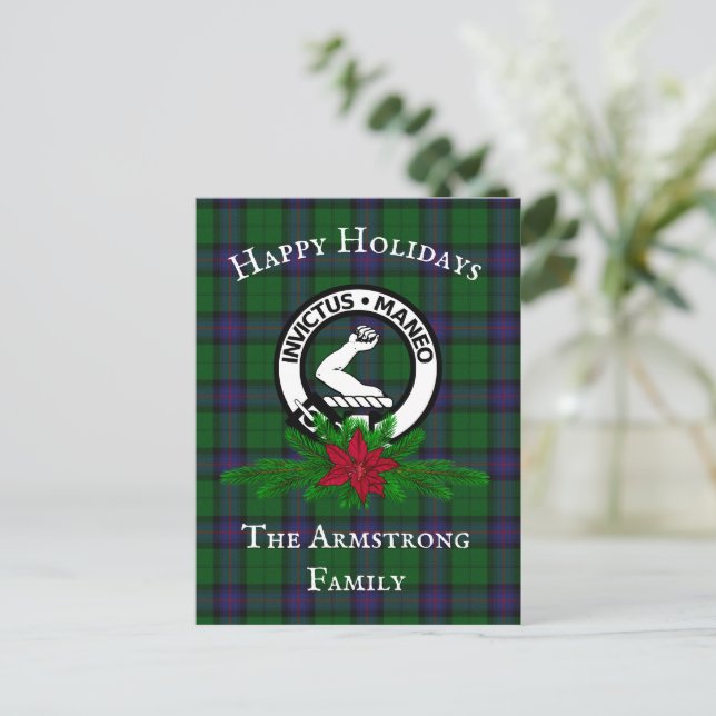 Carte postale Scottish Clan Armstrong Holiday (Debout devant)