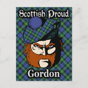 Carte postale Scottish Clan Gordon Tartan