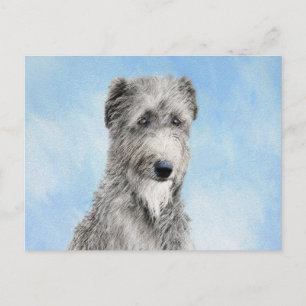 Carte Postale Scottish Deerhound Peinture - Cute Original Chien