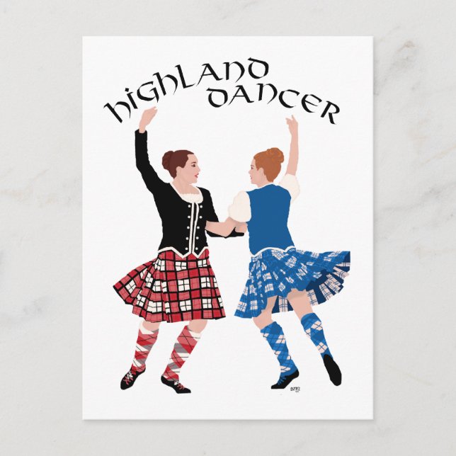 Carte Postale Scottish Highland Dance Reel (Devant)