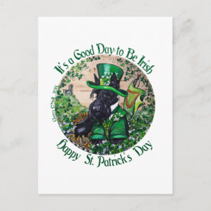 Carte Postale Scottish Terrier St. Patrick's Day
