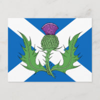 Scottish Thistle and Saltire