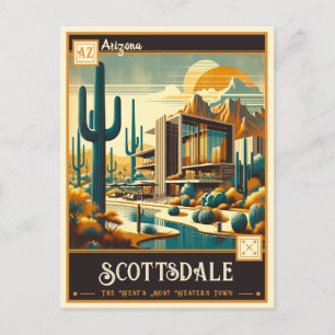 Carte Postale Scottsdale, Arizona VINTAGE
