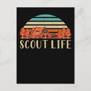 Carte Postale Scout Life Campfire Aventure Nature Lover Camper