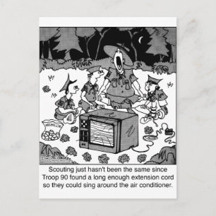 Carte Postale Scoutisme avec climatiseurs