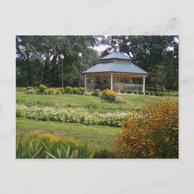 Carte Postale Scovill Gazebo, Decatur IL (Devant)
