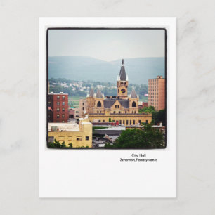 Carte postale Scranton PA-City Hall Montagnes sans