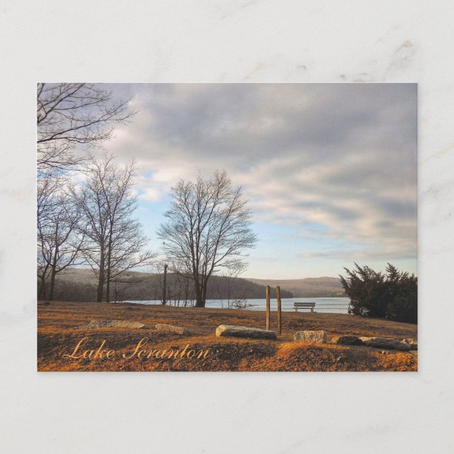 Carte postale Scranton PA Lake Scranton Lumière ch (Devant)