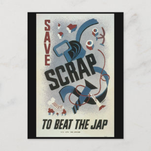 Carte Postale Scrap Metal World War 2