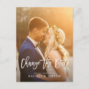 Carte Postale script de brosse modifier la photo de date