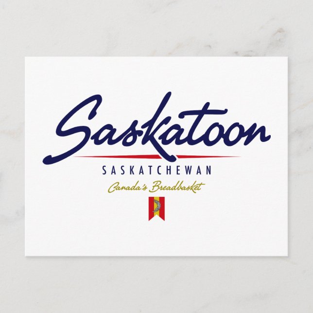 Carte Postale Script de Saskatoon (Devant)