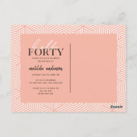 Script et géométrique 40e anniversaire