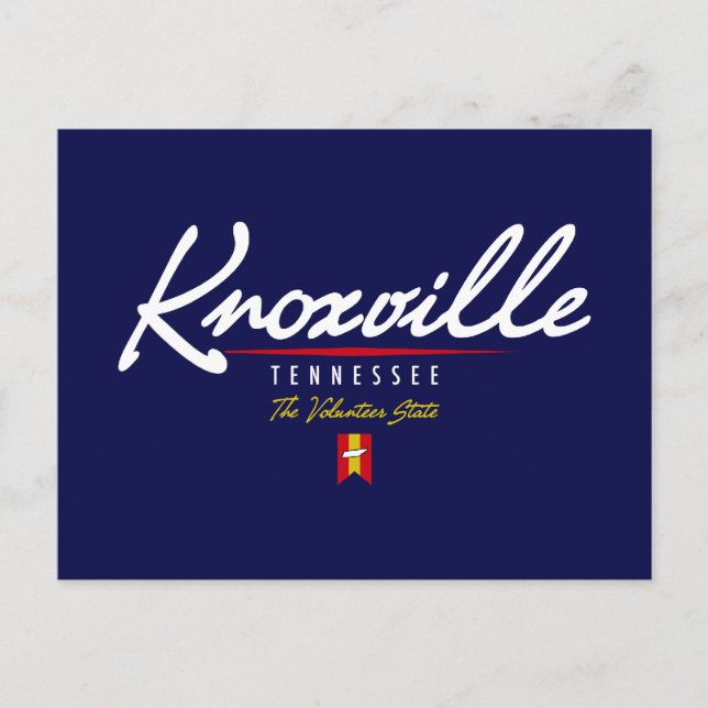 Carte Postale Script Knoxville (Devant)