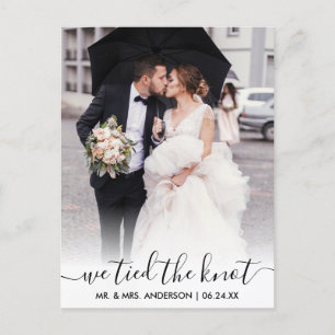Carte Postale Script Moderne Et Branché Nous Avons Lié La Robe D