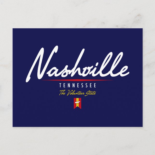 Carte Postale Script Nashville (Devant)