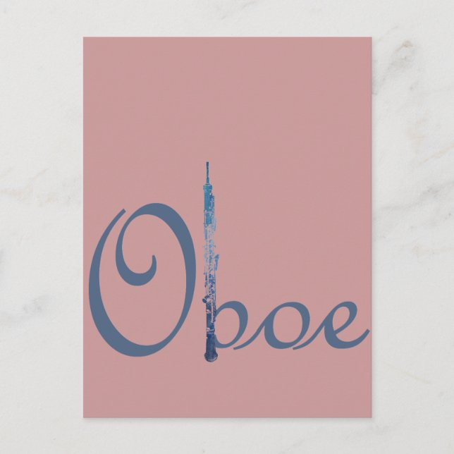 Carte Postale Script Oboe (Devant)