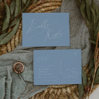 Script Whimsical | Dusty Blue Song Request RSVP