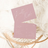 Script Whimsical | Dusty Rose Song Request RSVP