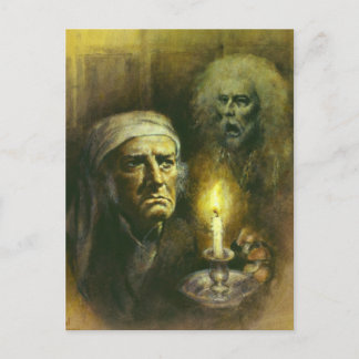 Carte Postale Scrooge Et Ghost