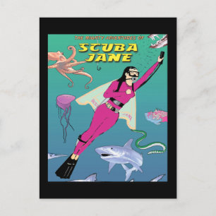 Carte postale Scuba Jane