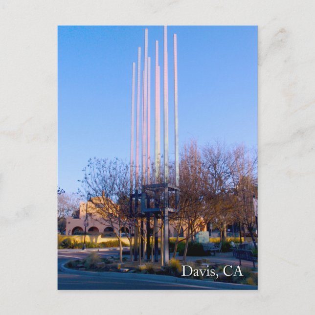 Carte Postale Sculpture de la gare de Davis (Devant)