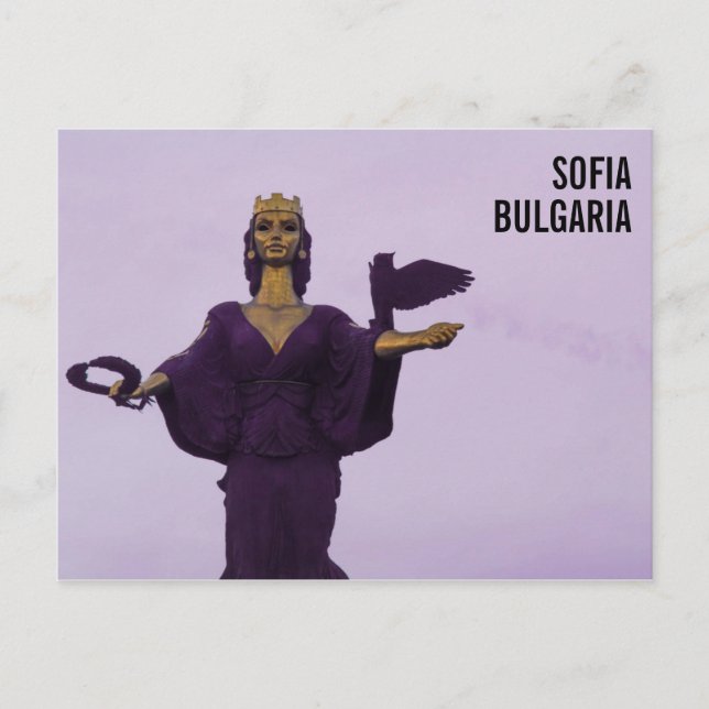 Carte Postale Sculpture de la Sainte-Sophie à Sofia, Bulgarie (Devant)
